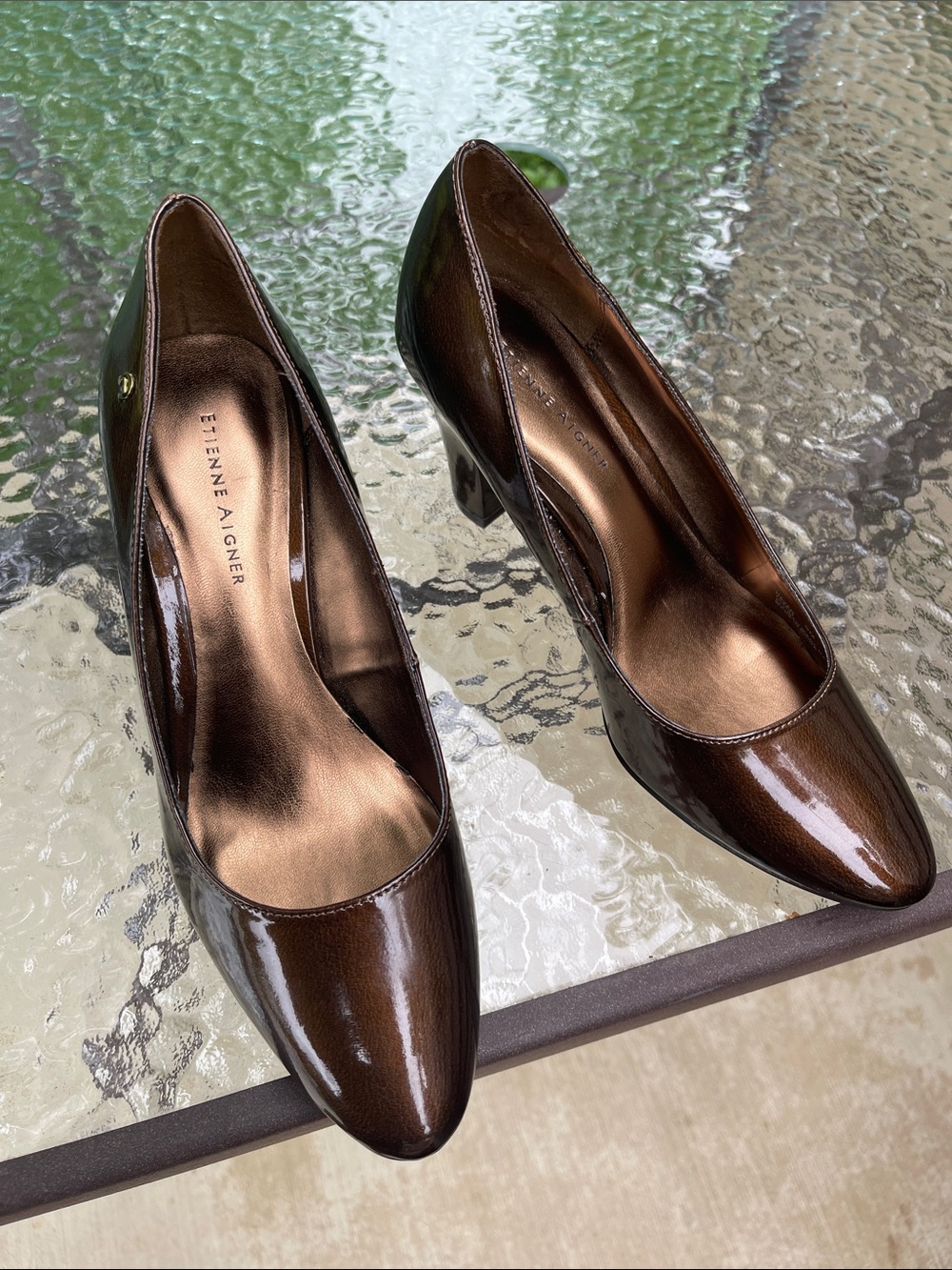 NWOT Etienne Aigner “Haven” Bronze Pumps  9M - Picture 11 of 14
